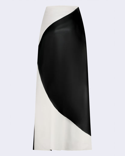 Leather Slit Skirt