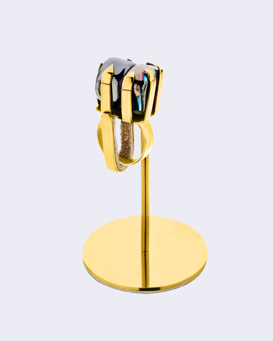 5050. Double Magnetic Hematite Ring