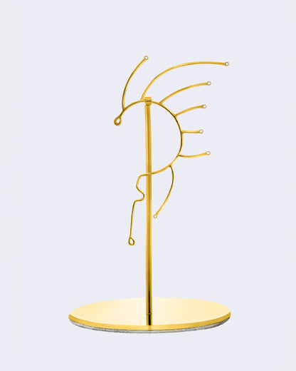 8080. Golden Ray Ear Cuff with Diamonds